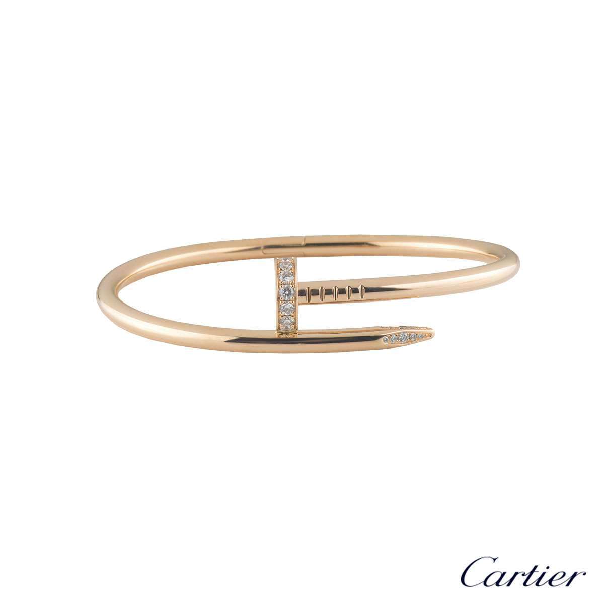 Cartier Rose Gold Juste un Clou Bracelet Size 15 B6048515 | Rich Diamonds